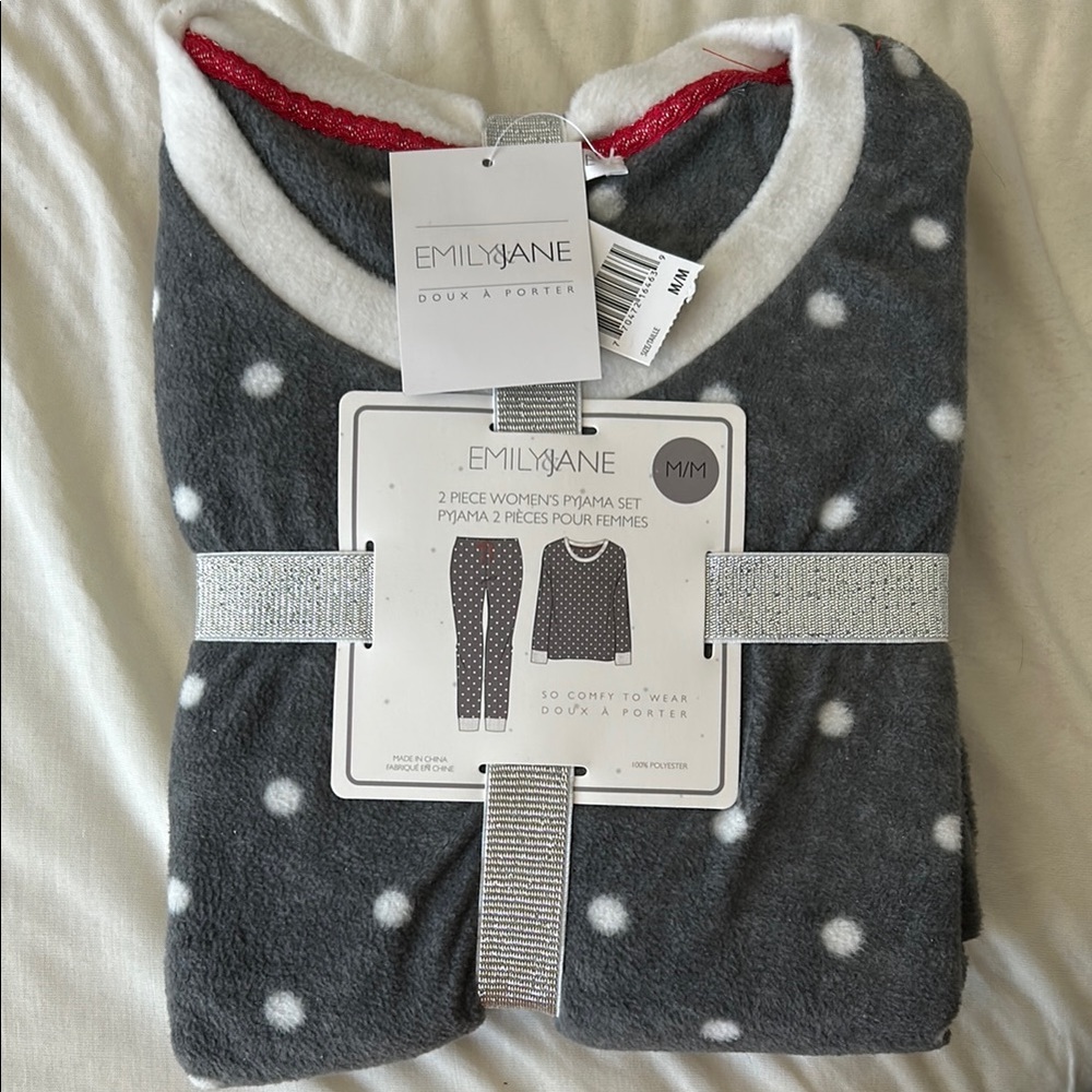 Gray Polka Dot Pajama set
